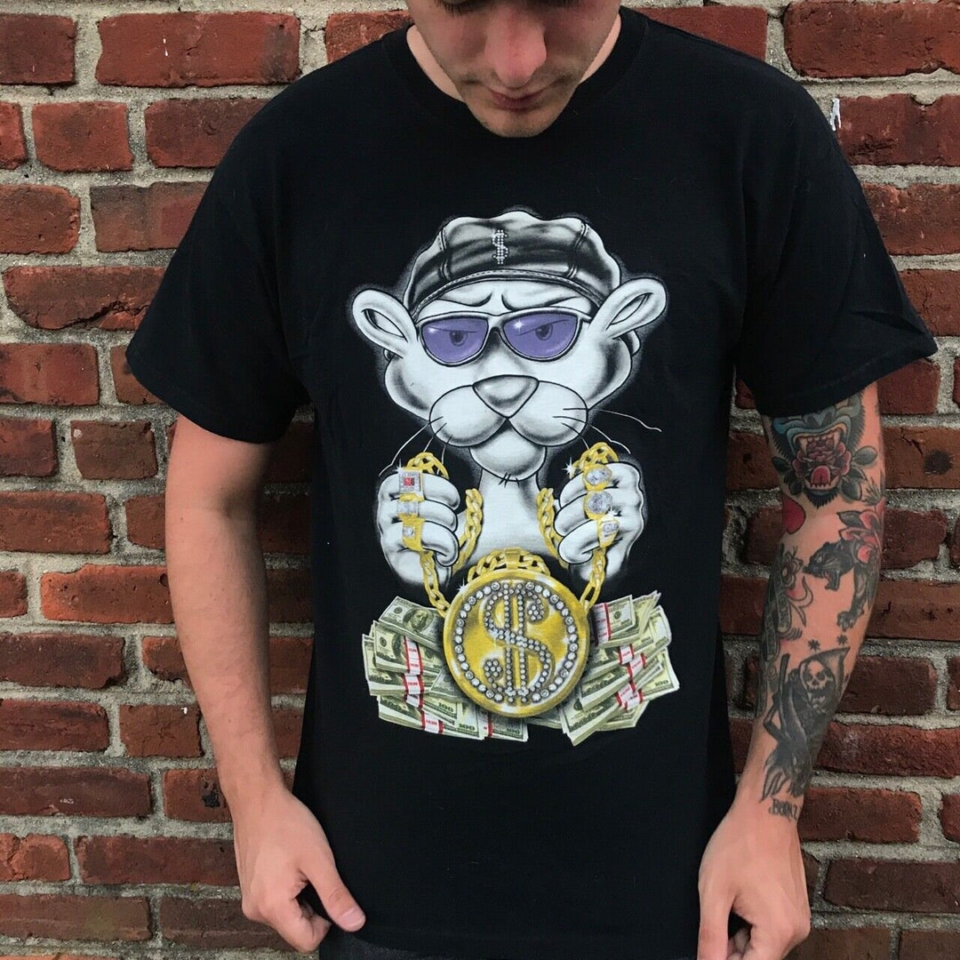 Gangster Pink Panther Tshirt, Pink Panther Shirt, Pink Panther Vintage