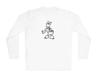 Daisy Duck Line Art Long Sleeve Tee