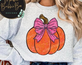 Herbst Kürbis PNG, Kürbis Coquette Png, Kürbis, digitaler Download, Kürbis Png, Sublimationsdesigns, T-Shirt-Design, digitaler Download
