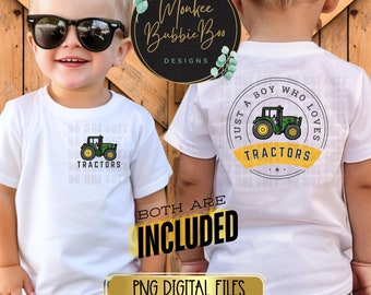 Boy's Tractor Png, Southern Png, Farm Png, Tractor, Little Boy Sublimation, Boy T-Shirt Design, Tractor PNG, Boy Png, Digital Download