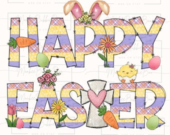 Happy Easter PNG, Hop Png, Easter Png, Easter Bunny Sublimation, Happy Easter Sublimation, Easter Clipart, Instant Download, Easter, Bunny