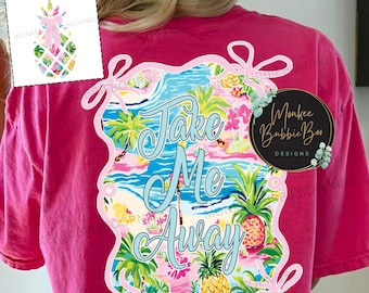 Preppy Beach PNG, Tropical Png, Beach Png, Beach, Summer Png, Coastal, Sublimation Designs, Coquette Bow, Ocean, Vacation, Digital Download