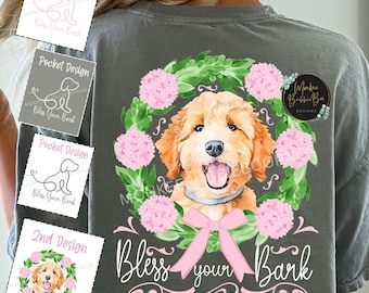 Preppy Southern PNG, Golden Doodle, Bless Your Bark, Southern Png, Preppy, Southern Sublimation, Southern,Charm,Y'all Png, Digital Download