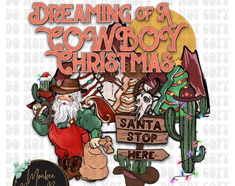 Vaquero Navidad PNG, Divertido Navidad Png, Sublimación de Navidad, Vaquero Png, Occidental, País, Sublimación de Navidad PNG, Descarga Digital