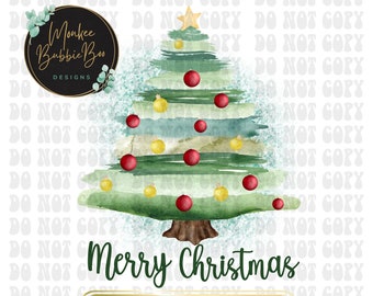 Árvore De Natal Em Aquarela PNG, Árvore De Natal Png, Sublimação De Natal, Feliz Natal, Sublimação De Natal PNG, Download Digital
