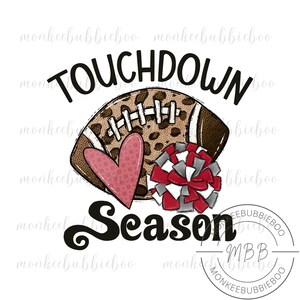 Game Day PNG, Cute Football PNG, Touchdown Season PNG, Football Shirt Design, Sublimation Design, Digital Download, Instant Download, png
