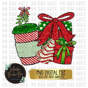 Christmas PNG, Christmas Clipart, Christmas Sublimation, Christmas Presents, Christmas Shirt Design, Christmas Tree, Png, Digital Download