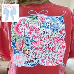 Patriotic Shirt PNG, Preppy Patriotic PNG, 4th of July Png, Patriotic Shirt Design, Southern Shirt Png, July 4th Digital Download imagen 1