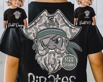 Camo Pirate Digital Download, Pirate PNG, Digital Pirates Clipart, Pirates Game Day PNG, Pirates Png, Camo Pirate Png,Camo School Spirit PNG