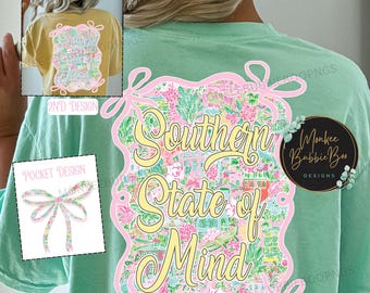 Preppy Southern PNG, Southern State of Mind, Southern Png, Preppy, Southern Sublimation,Southern Girl, Southern,Charm,Y'all,Digital Download