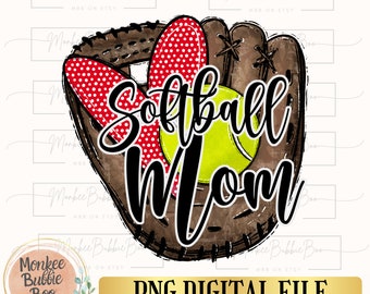 Softball Mama Png, Spieltag PNG, Softball PNG, Softball PNG, Softball Shirt Design, Sublimationsdesign, digitaler Download, Softball Mama