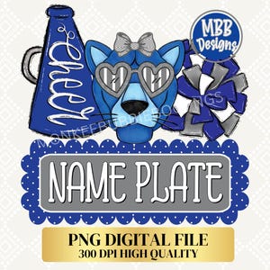 BLANK Game Day PNG, Cute Cheerleader PNG, Cougar Cheerleader Png, Shirt Design, Sublimation Design, Digital Download, Instant Download, png