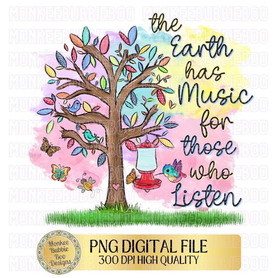 Nature PNG, Hummingbird Sublimation, Free Spirit, Earth Png, Inspirational Png, Music, Wanderlust, Outdoors, T-Shirt Design,Digital Download