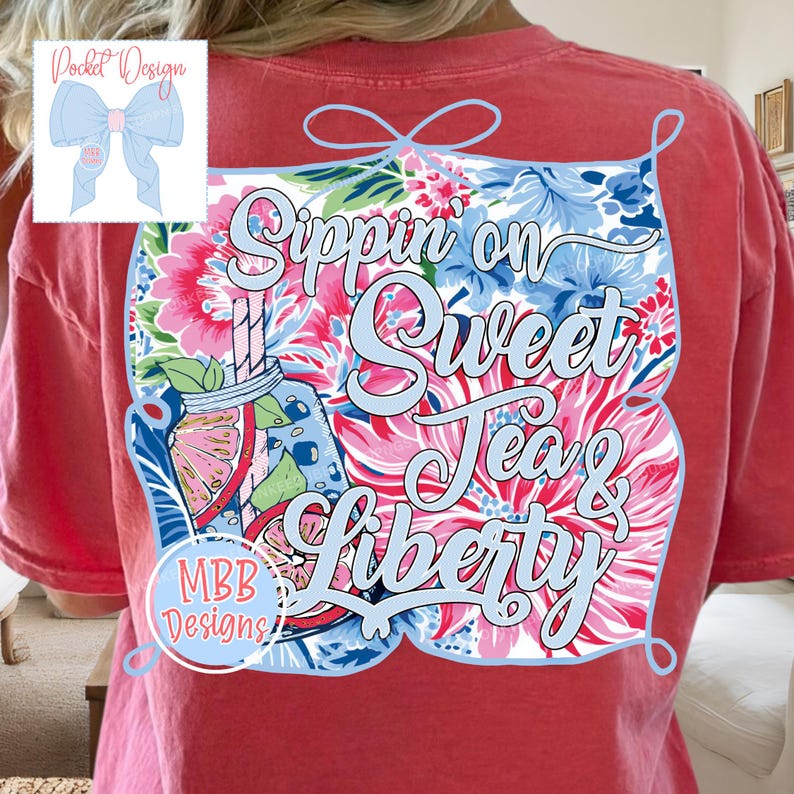 Patriotic Shirt PNG, Preppy Patriotic PNG, 4th of July Png, Patriotic Shirt Design, Southern Shirt Png, July 4th Digital Download imagen 1