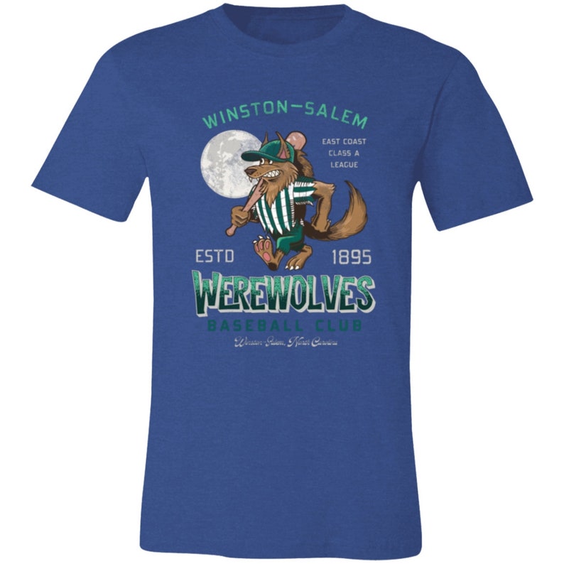 Winston-salem Werewolves T-shirt, Retro Halloween Baseball Gift - Etsy