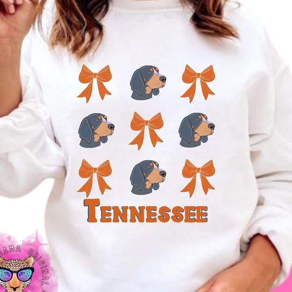 Coquette png aesthetic Tennessee and bows social club in my soft girl era Tennessee Football trendy digital download