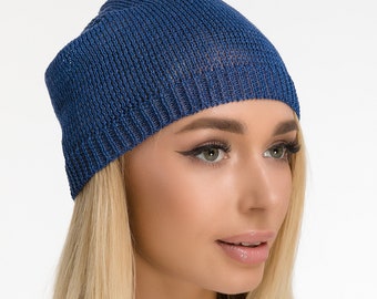 Linen beanie / Summer hat breathable / Lightweight hats for men and women