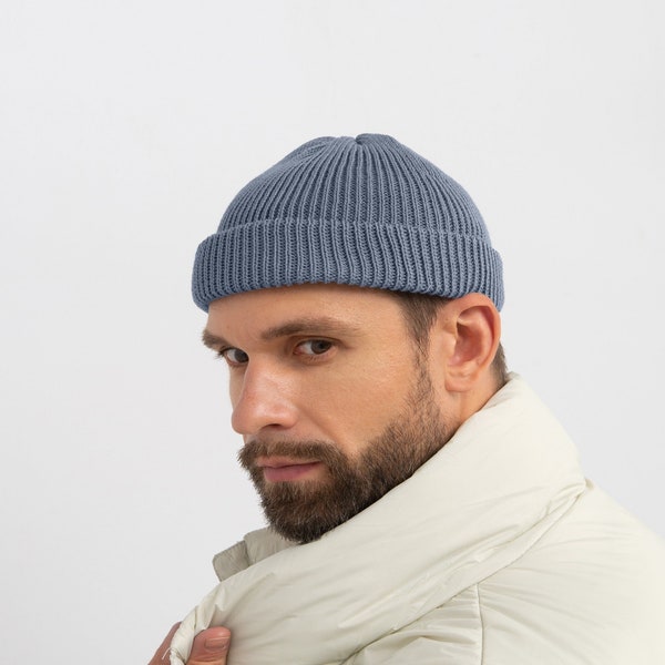 Fisherman beanie / Trawler hat / Docker cap / Lightweight & breathable beanie  / Knitted handmade hat