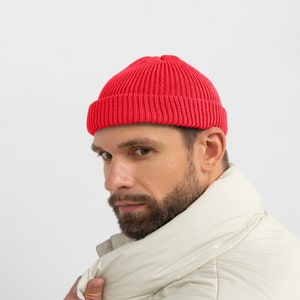 Fisherman beanie / Trawler hat / Docker cap / Knit beanie  / Knitted hat handmade