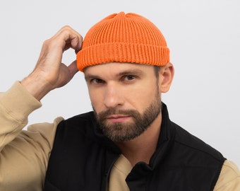 Fisherman beanie / Trawler hat / Docker cap / Lightweight & breathable beanie  / Knitted handmade hat