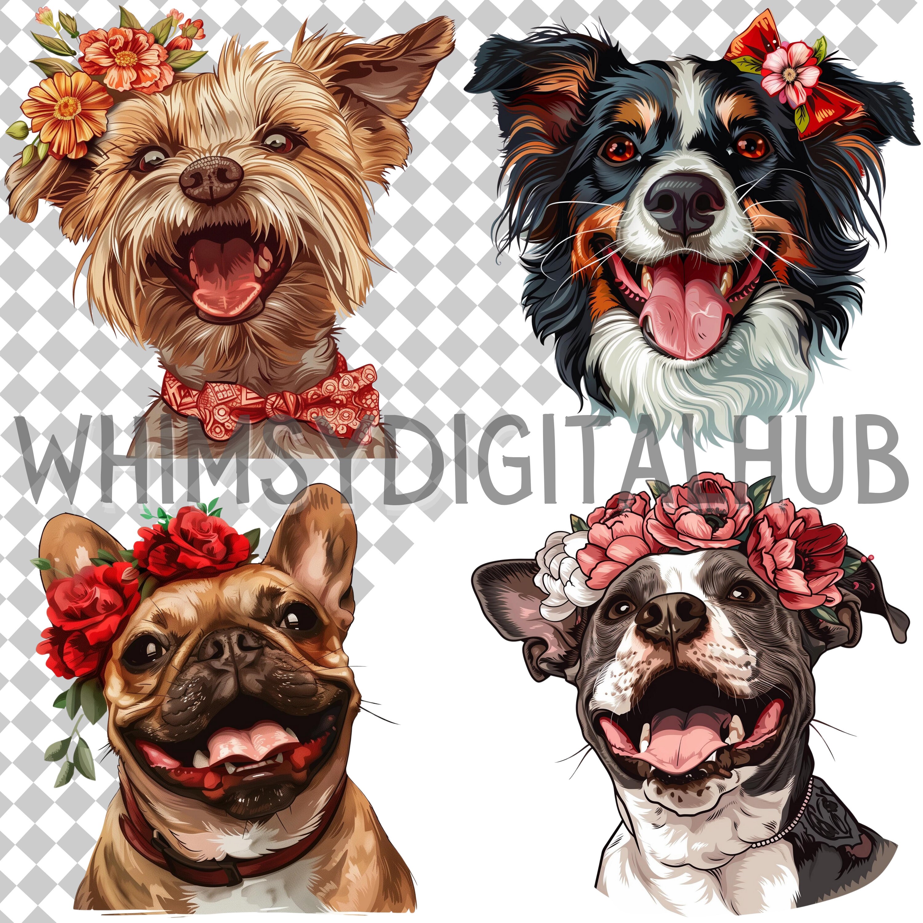 Funny Dog Breeds Clipart Transparent Dog PNG Cute Caricature Pet Dog ...