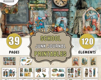 Kit para Diário de Arte Escolar: Faça Você Mesmo com mais de 120 Elementos para Imprimir (Download Digital)