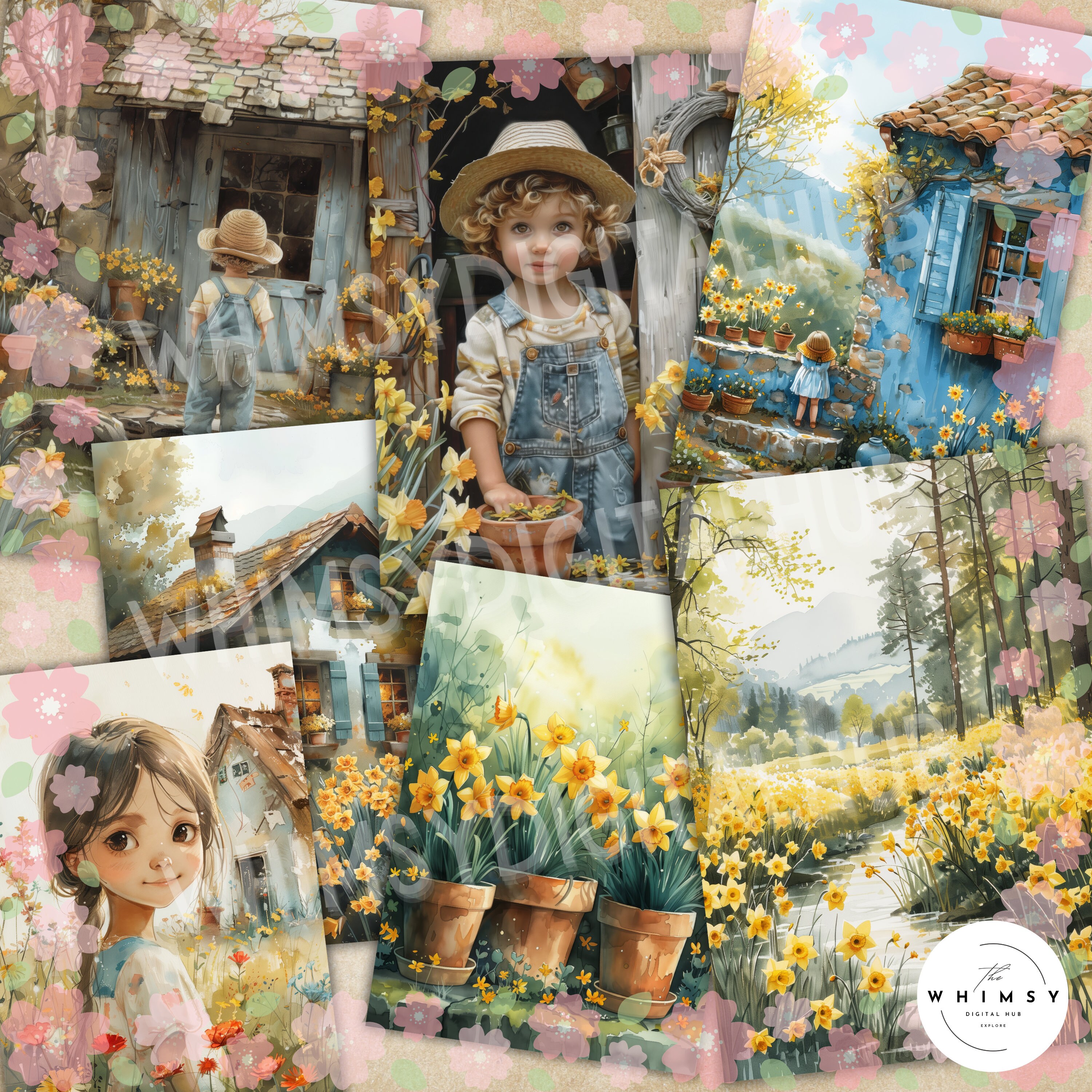 Garden Junk Journal Kit: DIY Printable Pages, Canva Templates (digital ...