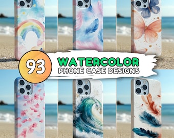 Watercolor Phone Case Design Bundle: Dream iPhone Case (Digital Download)