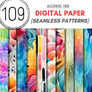 Rainbow Colors Gradient Alcohol Ink Digital Paper Rainbow Seamless Patterns Alcohol Ink Seamless Pattern Watercolour Print Pattern Digital