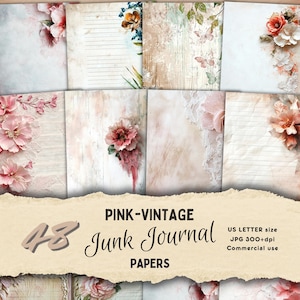 Pink Lace Journal Papers Printable Lace Shabby Chic Pages Paper Crafting Digital Lace Collage Sheet Lace Wedding Card Making Printable Paper