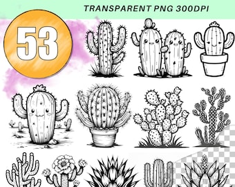 Succulent & Cactus SVG Bundle: Flower Pot Plants (Commercial Use)