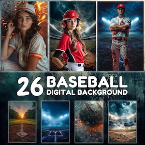 Sfondo per poster di baseball, sfondo digitale per softball, sfondo per baseball, sfondo per foto sportive, sfondo per softball, sfondo per fumo da softball