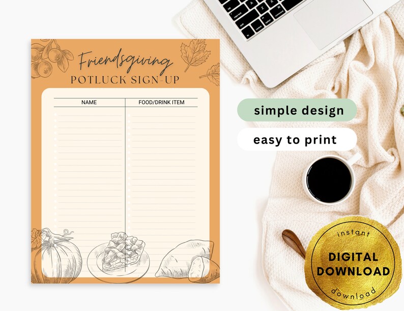 Printable Friendsgiving Potluck - Il 794xN.4320496482 My6k 