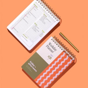 Tulip Wave — Undated Daily Planner for Busy Professionals • Time Blocking • ADHD-Friendly Layout • The Workday Planner