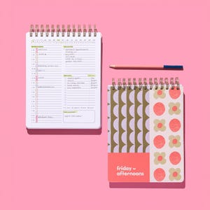 Lavender Scallop — Undated Daily Planner for Busy Professionals • Time Blocking • ADHD-Friendly Layout • The Workday Planner