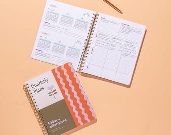 Undated 90-Day Planner – Time Blocking, Monthly Weekly Daily Pages
