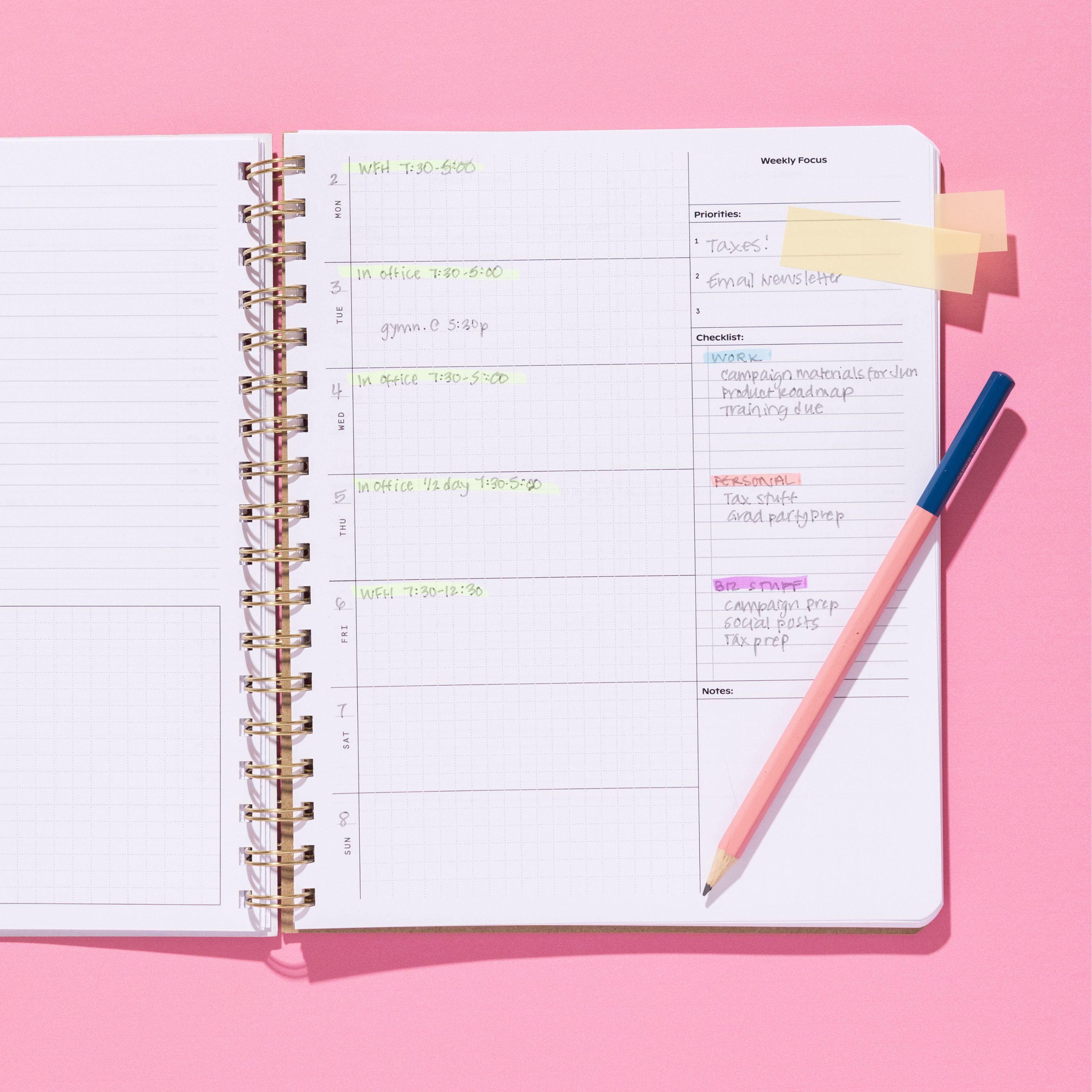 Undated 90-day Planner – Time Blocking, Monthly Weekly Daily Pages - Etsy
