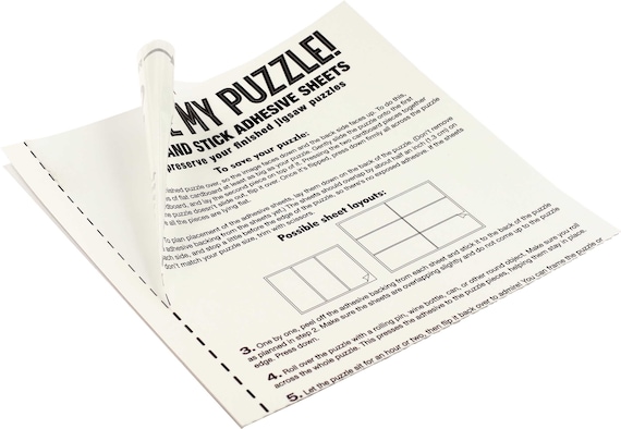 Save My Puzzle Peel and Stick Adhesive Sheets 
