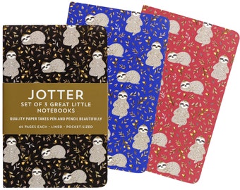 Jotter Mini Notebooks: Sloths