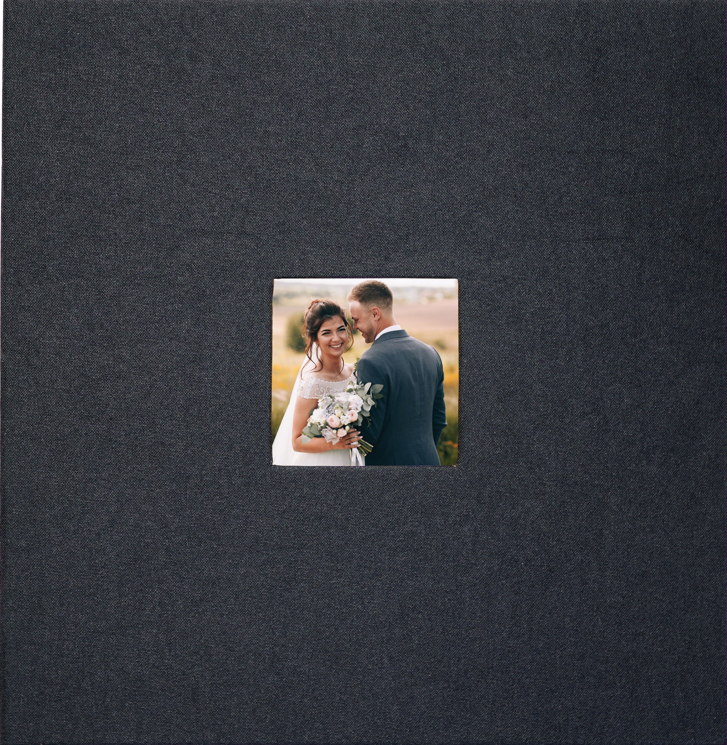 Hongxing Fabric Frame Cover Photo Album 4x6 1000 Pockets, Linen