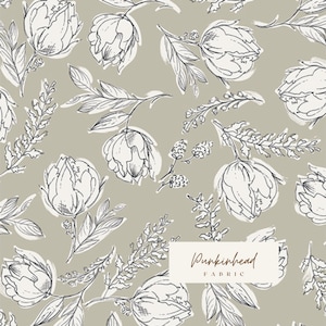 Gathered Unruly Terrace Shade by Art Gallery Fabrics, Quilting Fabric by the Yard, Cotton Fabric, Floral Fabric by Bonnie Christine
