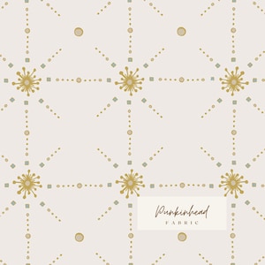 From Within from Sparkler Fusion by Art Gallery Fabrics, Low Volume Cotton Quilting Fabric by the Yard,  Gold White Fabric