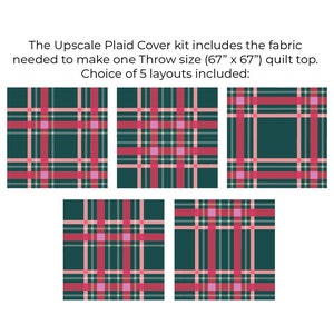 Upscale Plaid Quilt Pattern by Lo & Behold Stitchery PAPER Pattern, Christmas Quilt Pattern, Modern Quilt Pattern image 6