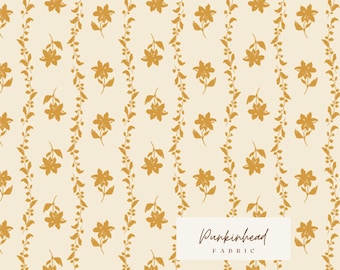 Appalachian Golden Hour from A Year in Petals by Art Gallery Fabrics Bonnie Christine Gold Floral Cotton Quilting Fabric by the Yard
