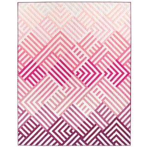 Interwoven Quilt Pattern by Lo & Behold Stitchery - PAPER Pattern, MCM Quilt Patter, Modern Quilt Pattern