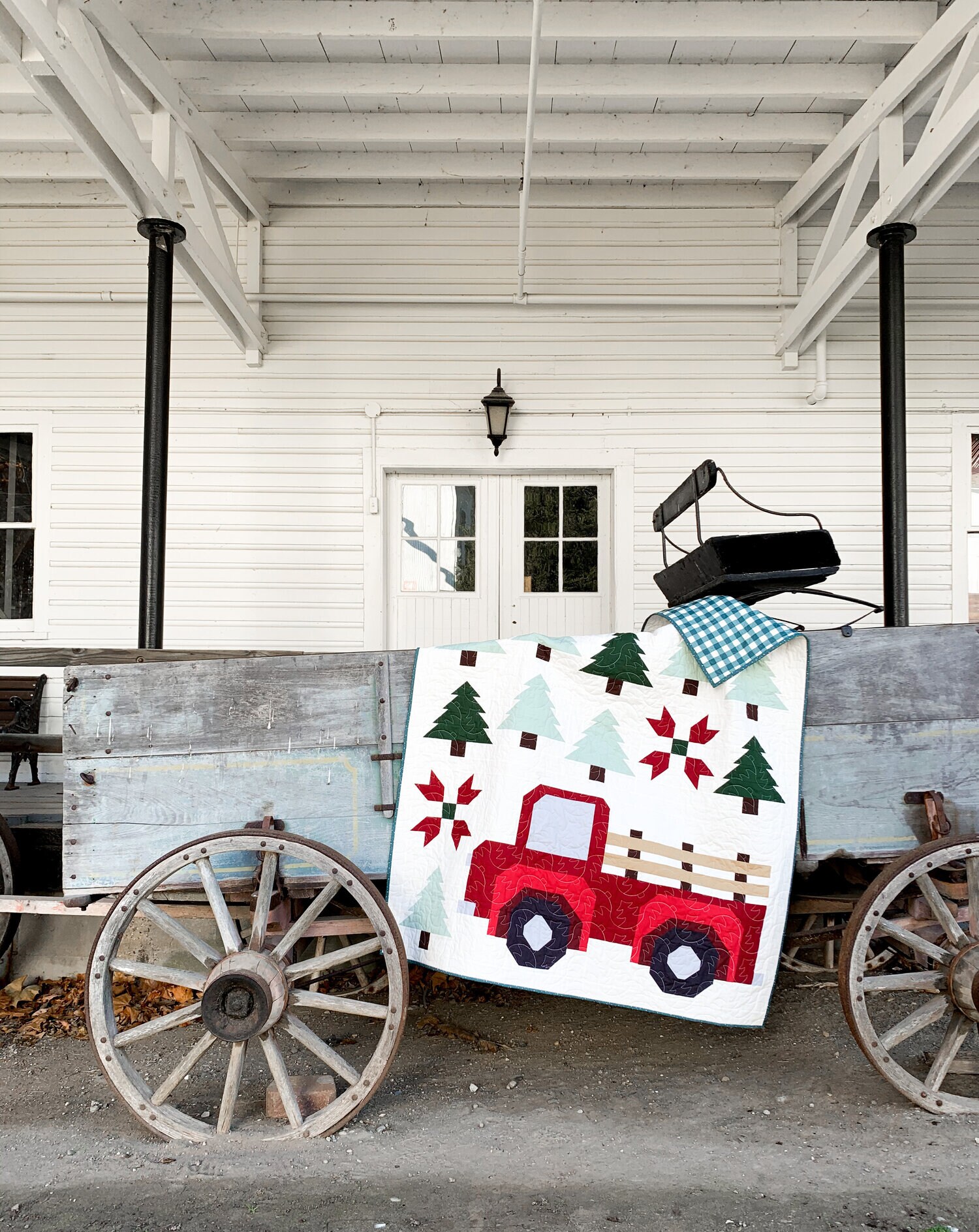 Christmas Tree Farm Quilt Kit by White Plains Quilts Quilting Fabric by ...