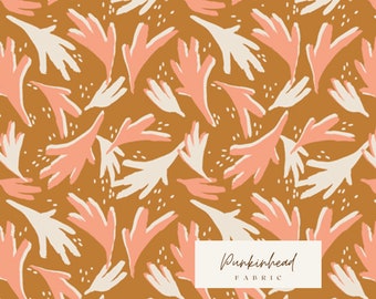 Freckled Leaves from TerraKotta Fall Leaves Floral by Art Gallery Fabrics Autumn Floral Cotton Quilting Fabric by Yard