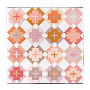 Nightingale Quilt Pattern by Lo & Behold Stitchery - PAPER Pattern,  Geometric Quilt Patter, Modern Quilt Pattern