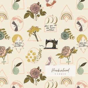 Her & History Elsie's Sunshine by Art Gallery Fabrics, Quilting Fabric by the Yard, Cotton Fabric, Floral Fabric by Bonnie Christine
