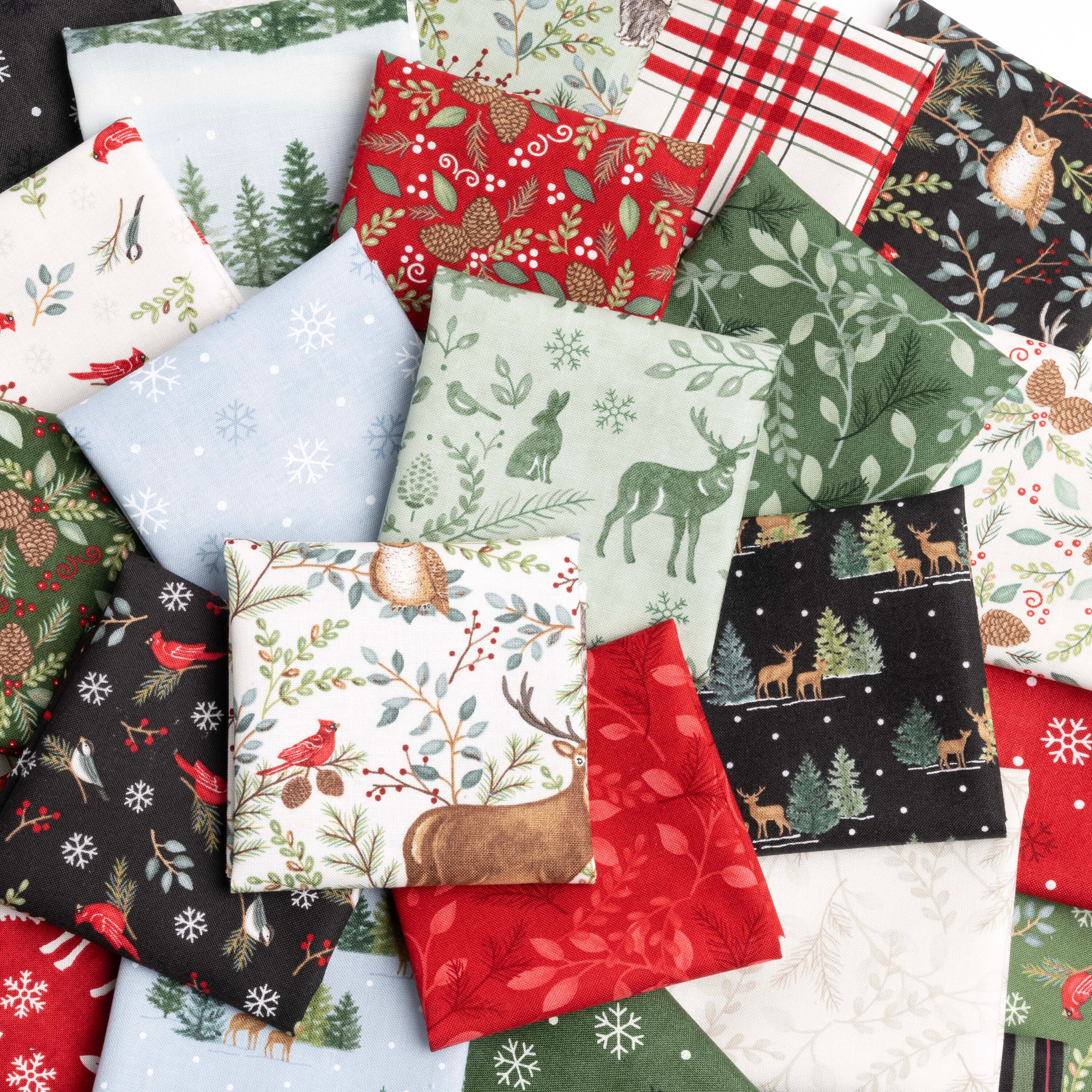 Woodland Winter Christmas Fat Quarter Bundle by Deb Strain for Moda ...